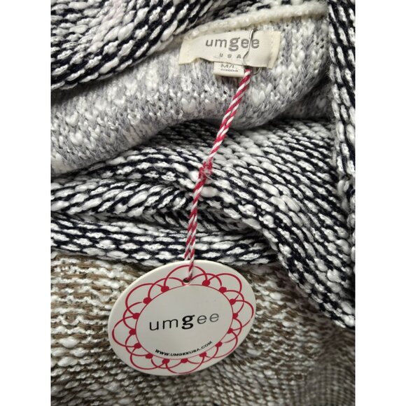 Umgee Womens Medium /Large Cowl Neck  Poncho  Bohemian Knitwear - Picture 6 of 7